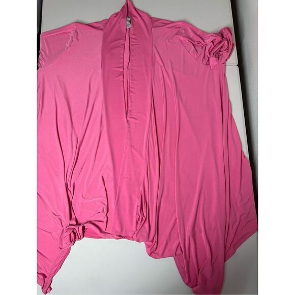 Canari Pink Bohemian Women’s Open Front Cardigan Tunic Size 3XL Made in USA - Picture 5 of 10